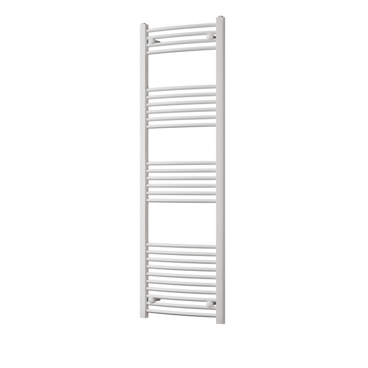 Zennor - White Heated Towel Rail - H1600mm x W500mm - Curved