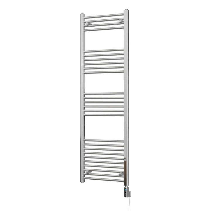 Zennor - Chrome Electric Towel Rail H1600mm x W500mm Straight 300w Thermostatic WIFI