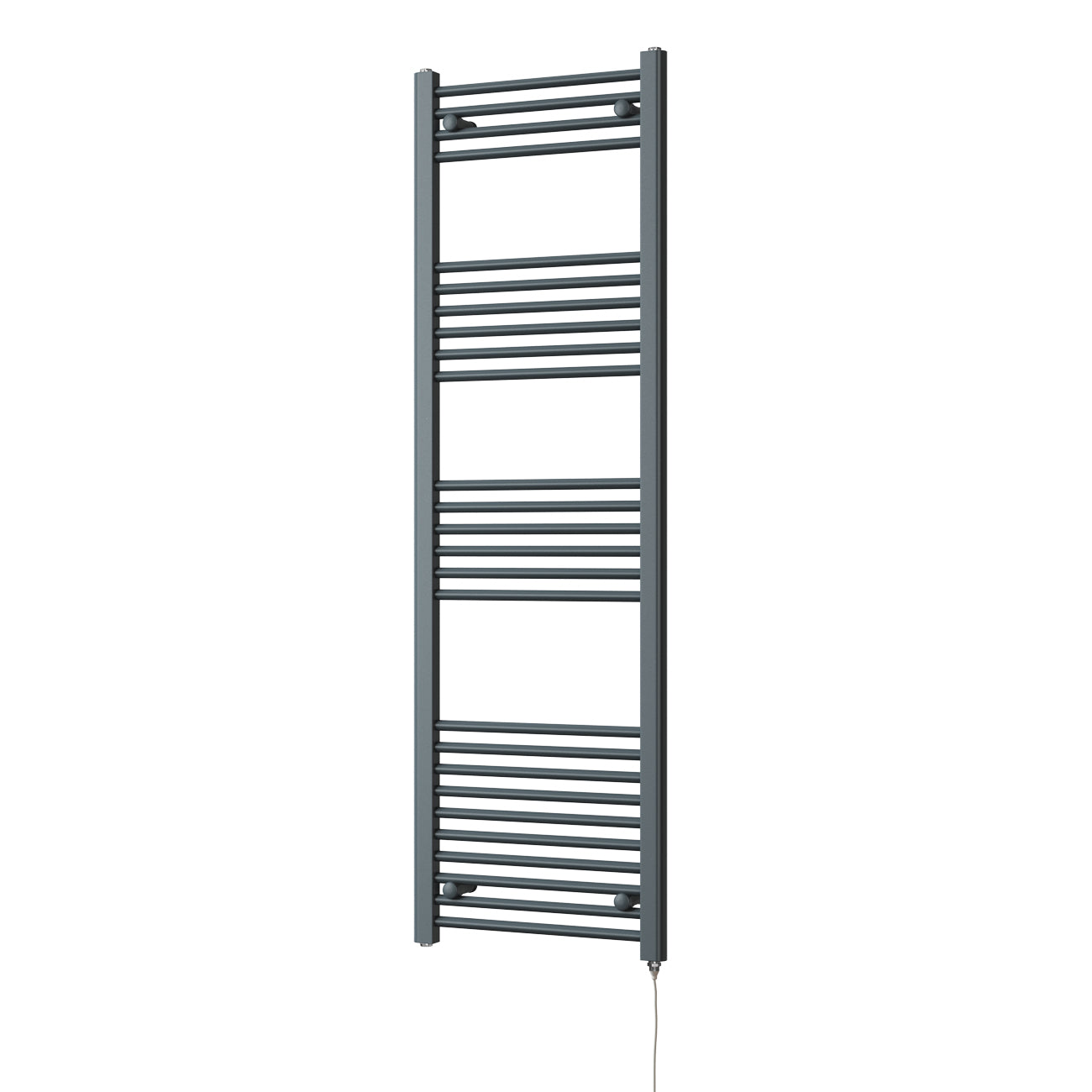 Zennor - Anthracite Electric Towel Rail H1600mm x W500mm Straight 600w Standard