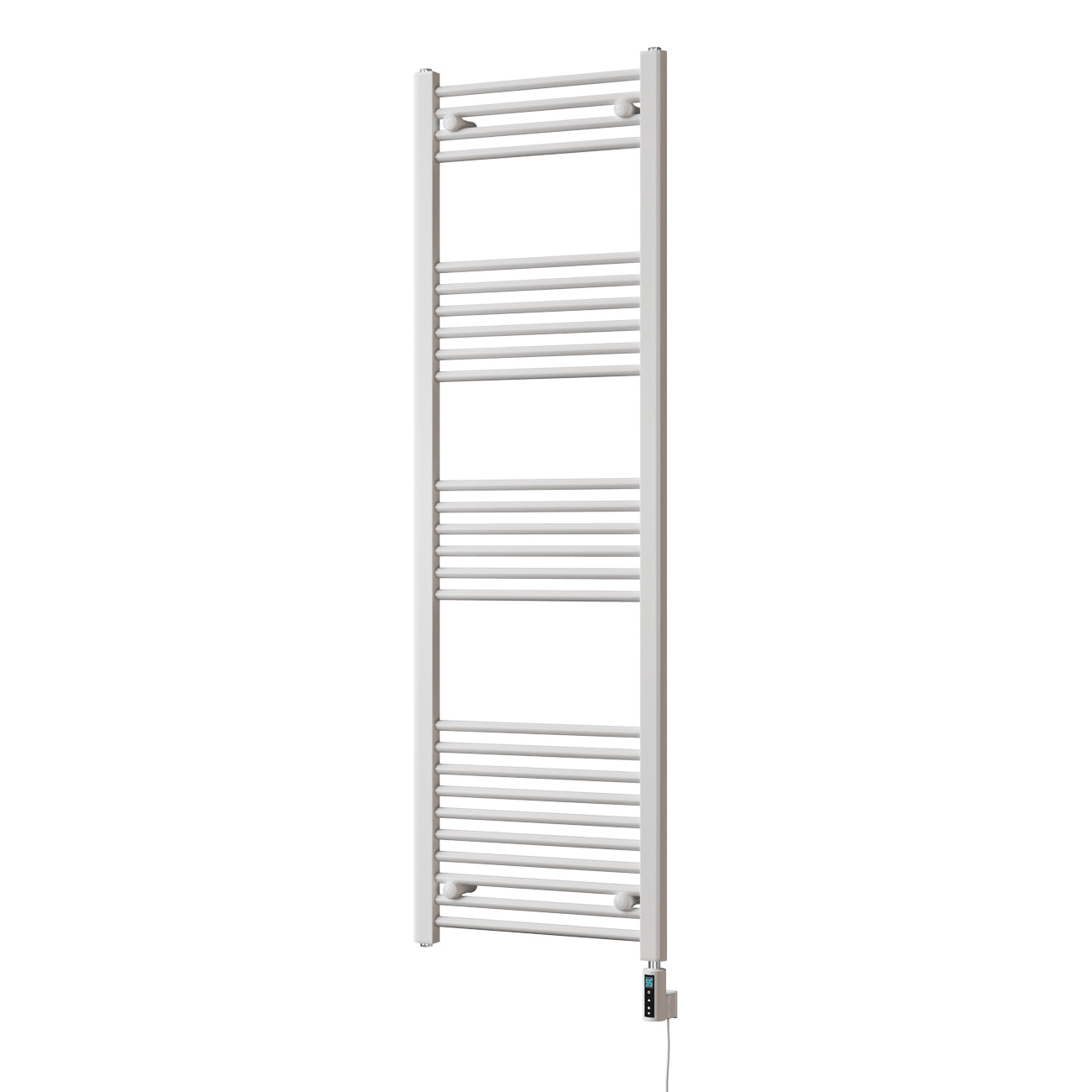 Zennor - White Electric Towel Rail H1600mm x W500mm Straight 600w Thermostatic WIFI