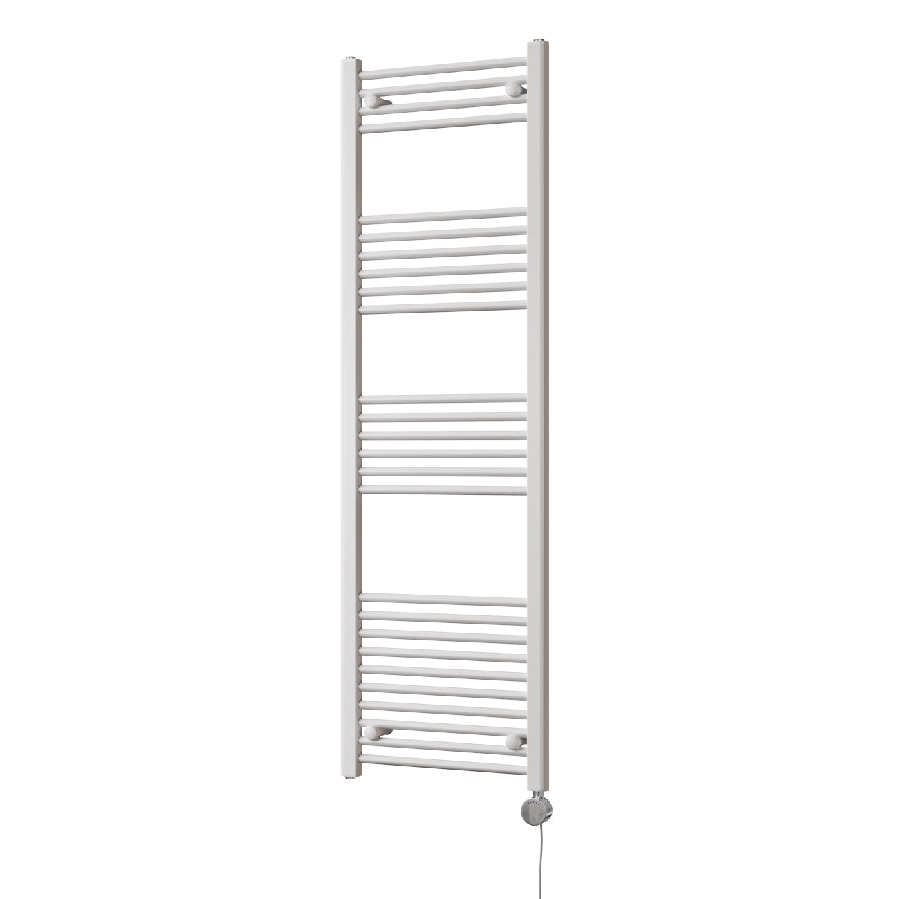 Zennor - White Electric Towel Rail H1600mm x W500mm Straight 600w Thermostatic