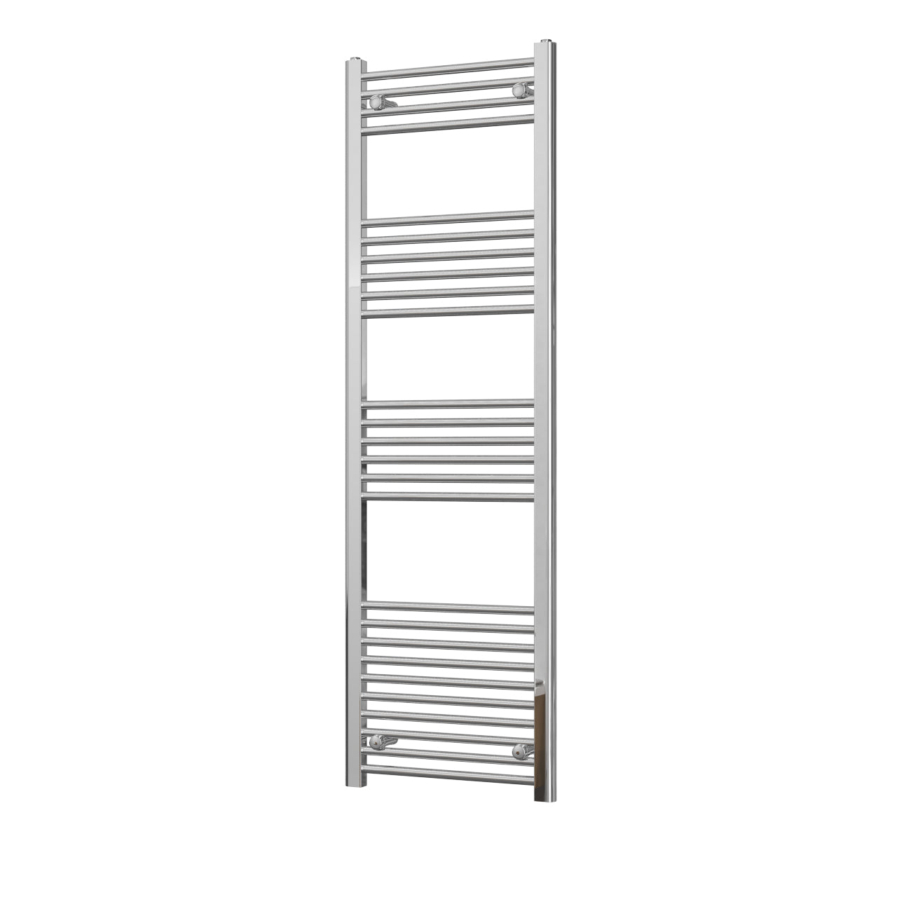 Zennor - Chrome Heated Towel Rail - H1600mm x W500mm - Straight