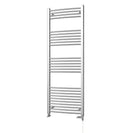 Zennor - Chrome Dual Fuel Towel Rail H1600mm x W600mm Standard - Curved