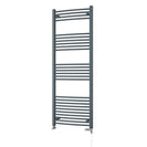 Zennor - Anthracite Dual Fuel Towel Rail H1600mm x W600mm Standard - Curved