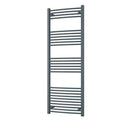 Zennor - Anthracite Heated Towel Rail - H1600mm x W600mm - Curved