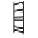 Zennor - Black Dual Fuel Towel Rail H1600mm x W600mm Standard - Curved