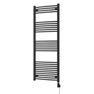 Zennor - Black Electric Towel Rail H1600mm x W600mm Curved 800w Thermostatic WIFI