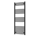 Zennor - Black Heated Towel Rail - H1600mm x W600mm - Curved