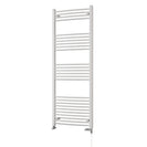 Zennor - White Dual Fuel Towel Rail H1600mm x W600mm Standard - Curved