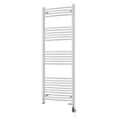 Zennor - White Dual Fuel Towel Rail H1600mm x W600mm Thermostatic WIFI - Curved