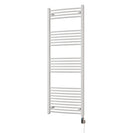Zennor - White Electric Towel Rail H1600mm x W600mm Curved 800w Thermostatic WIFI