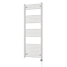 Zennor - White Electric Towel Rail H1600mm x W600mm Curved 800w Thermostatic