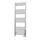 Zennor - Chrome Dual Fuel Towel Rail H1600mm x W600mm Standard - Straight