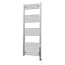 Zennor - Chrome Electric Towel Rail H1600mm x W600mm Straight 600w Thermostatic WIFI