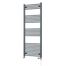 Zennor - Anthracite Dual Fuel Towel Rail H1600mm x W600mm Standard - Straight