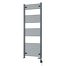 Zennor - Anthracite Dual Fuel Towel Rail H1600mm x W600mm Thermostatic WIFI - Straight