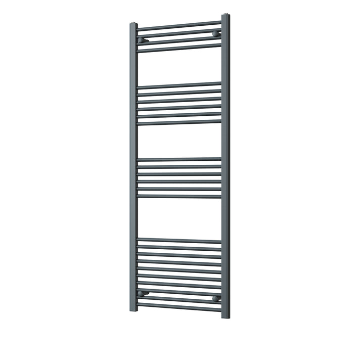Zennor - Anthracite Heated Towel Rail - H1600mm x W600mm - Straight