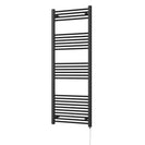 Zennor - Black Electric Towel Rail H1600mm x W600mm Straight 800w Standard