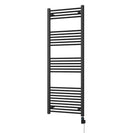 Zennor - Black Electric Towel Rail H1600mm x W600mm Straight 800w Thermostatic WIFI