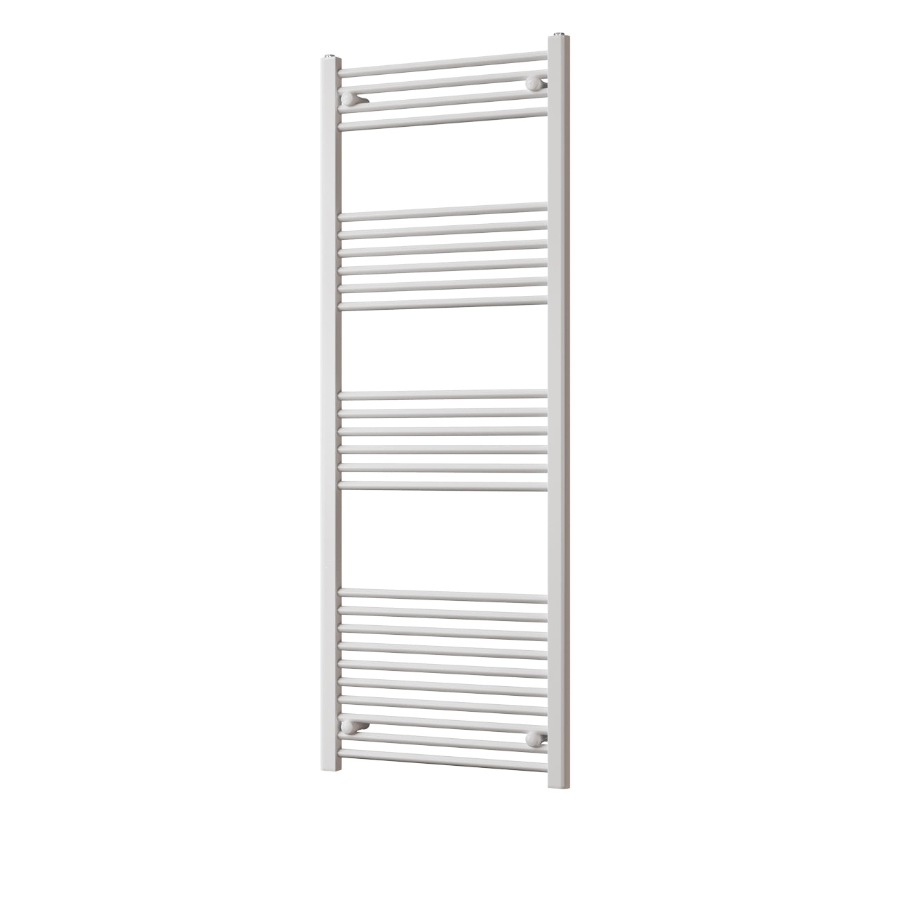 Zennor - White Heated Towel Rail - H1600mm x W600mm - Straight