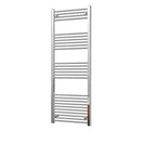Zennor - Chrome Heated Towel Rail - H1600mm x W600mm - Straight