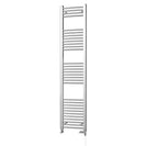Zennor - Chrome Dual Fuel Towel Rail H1800mm x W400mm Standard - Curved