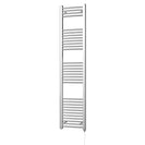 Zennor - Chrome Electric Towel Rail H1800mm x W400mm Curved 300w Standard