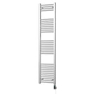 Zennor - Chrome Electric Towel Rail H1800mm x W400mm Curved 400w Thermostatic WIFI