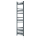Zennor - Anthracite Electric Towel Rail H1800mm x W400mm Curved 500w Standard
