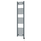 Zennor - Anthracite Electric Towel Rail H1800mm x W400mm Curved 600w Thermostatic WIFI