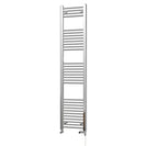 Zennor - Chrome Dual Fuel Towel Rail H1800mm x W400mm Standard - Straight