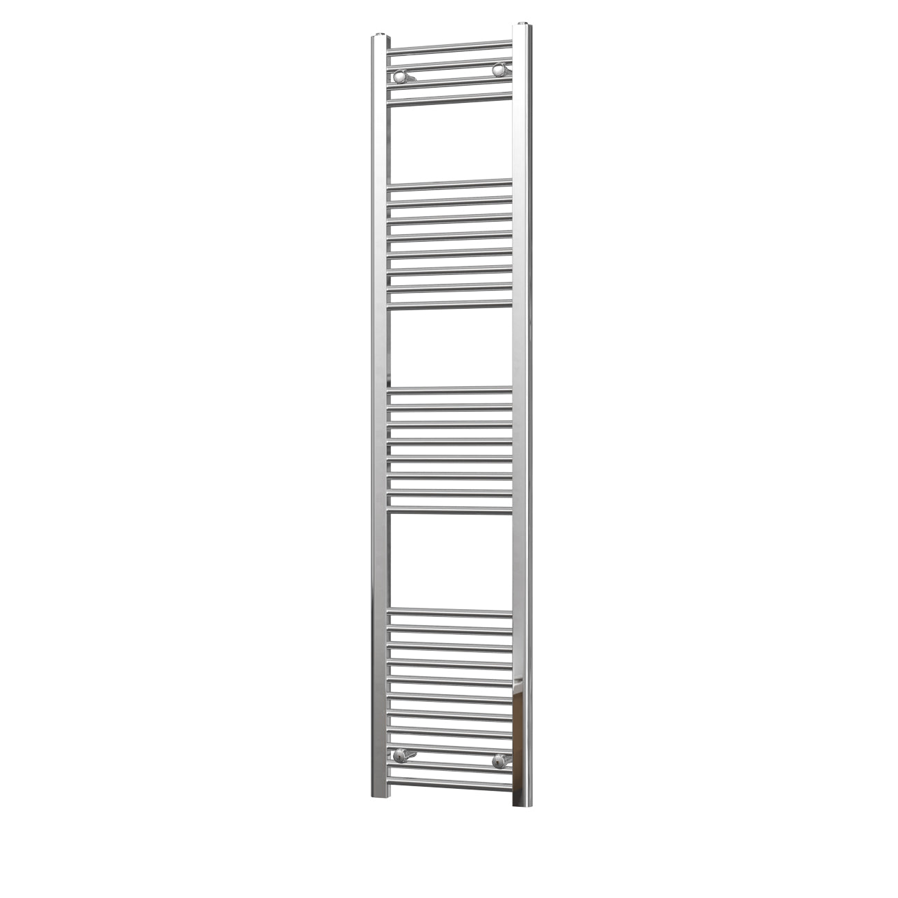 Zennor - Chrome Heated Towel Rail - H1800mm x W400mm - Straight