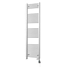 Zennor - Chrome Dual Fuel Towel Rail H1800mm x W500mm Thermostatic WIFI - Curved
