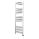 Zennor - Chrome Electric Towel Rail H1800mm x W500mm Curved 600w Thermostatic WIFI