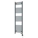Zennor - Anthracite Dual Fuel Towel Rail H1800mm x W500mm Thermostatic WIFI - Curved