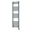 Zennor - Anthracite Electric Towel Rail H1800mm x W500mm Curved 600w Thermostatic WIFI