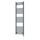 Zennor - Anthracite Electric Towel Rail H1800mm x W500mm Curved 700w Thermostatic
