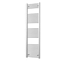 Zennor - Chrome Heated Towel Rail - H1800mm x W500mm - Curved
