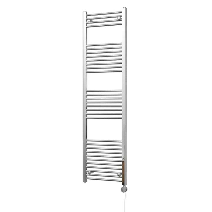 Zennor - Chrome Electric Towel Rail H1800mm x W500mm Straight 600w Thermostatic