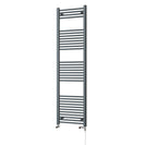 Zennor - Anthracite Dual Fuel Towel Rail H1800mm x W500mm Standard - Straight