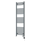 Zennor - Anthracite Dual Fuel Towel Rail H1800mm x W500mm Thermostatic WIFI - Straight