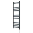 Zennor - Anthracite Electric Towel Rail H1800mm x W500mm Straight 700w Thermostatic