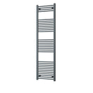 Zennor - Anthracite Heated Towel Rail - H1800mm x W500mm - Straight