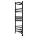 Zennor - Black Dual Fuel Towel Rail H1800mm x W500mm Thermostatic WIFI - Straight
