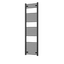 Zennor - Black Heated Towel Rail - H1800mm x W500mm - Straight