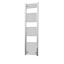 Zennor - Chrome Heated Towel Rail - H1800mm x W500mm - Straight
