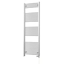Zennor - Chrome Dual Fuel Towel Rail H1800mm x W600mm Standard - Curved