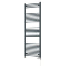 Zennor - Anthracite Dual Fuel Towel Rail H1800mm x W600mm Standard - Curved