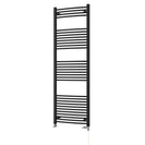 Zennor - Black Dual Fuel Towel Rail H1800mm x W600mm Standard - Curved