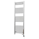 Zennor - Chrome Dual Fuel Towel Rail H1800mm x W600mm Thermostatic WIFI - Straight